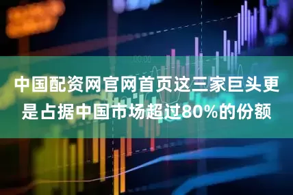 中国配资网官网首页这三家巨头更是占据中国市场超过80%的份额