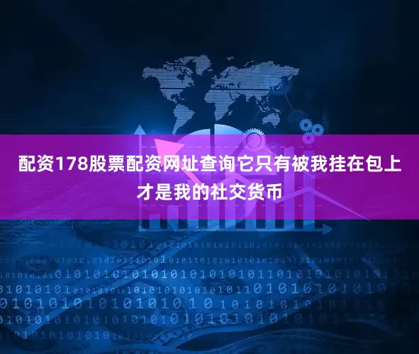 配资178股票配资网址查询它只有被我挂在包上才是我的社交货币